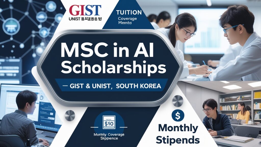 MSc in Artificial Intelligence Scholarships at GIST & UNIST